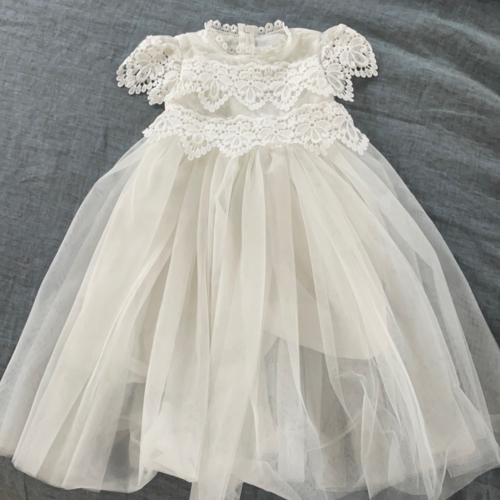 Baptism flower girl dress